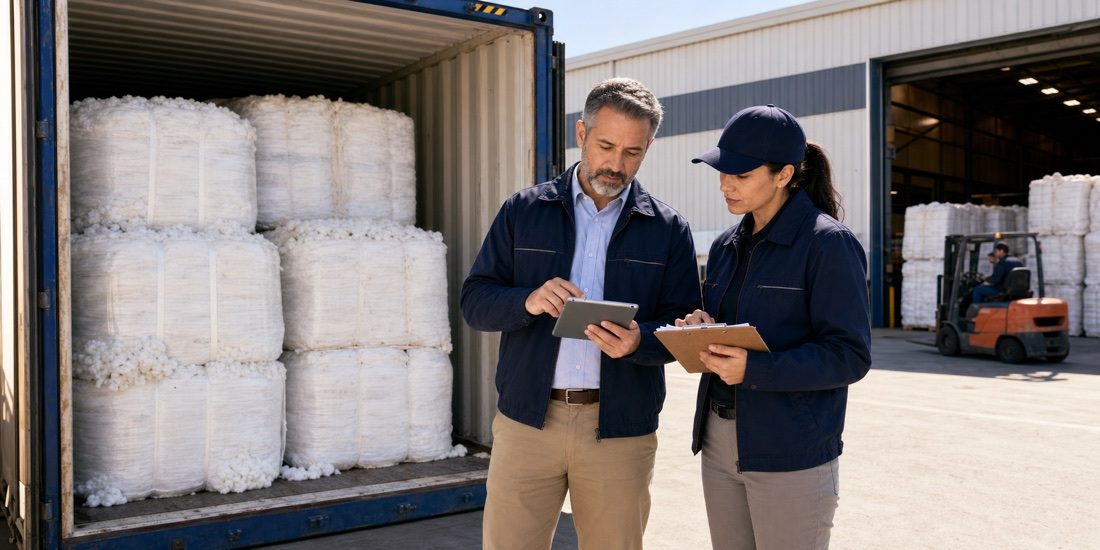 Cotton shipment received at its destination